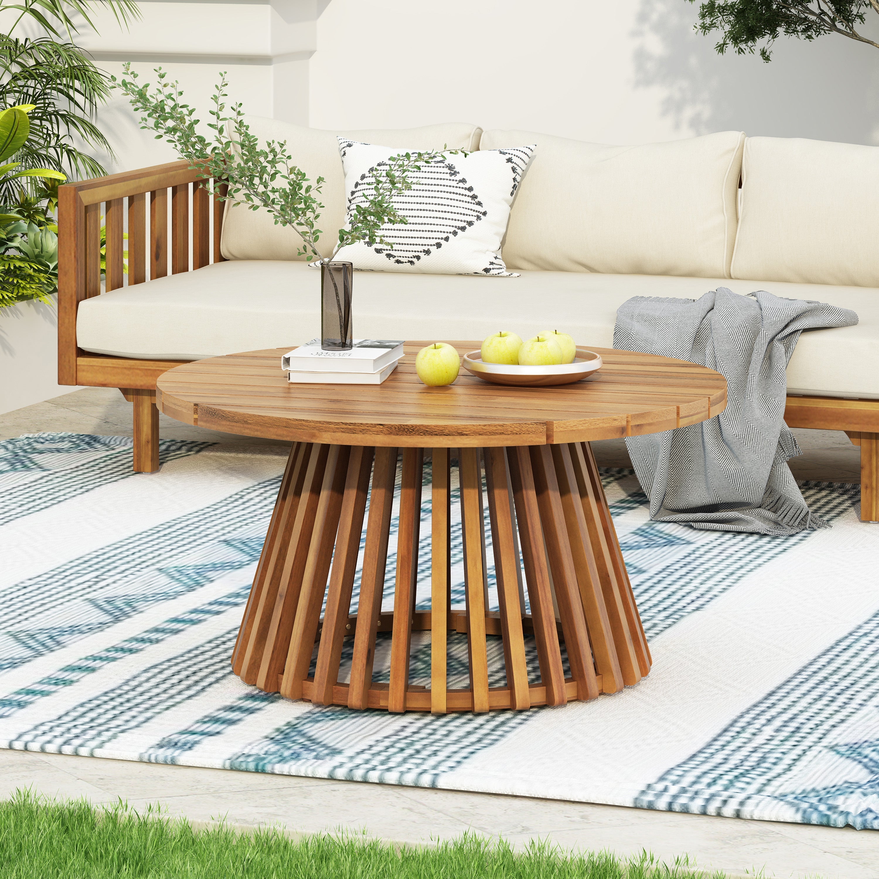 Wicker Patio Furniture Set Outdoor Rattan Sectional
