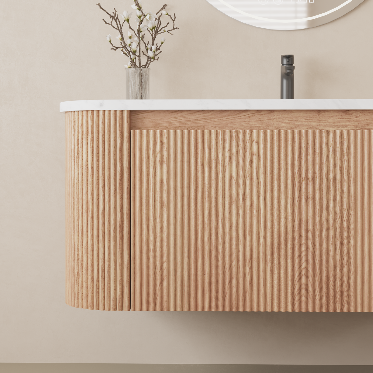 Arcora 36 Inch Wall Mounted Bathroom Vanity