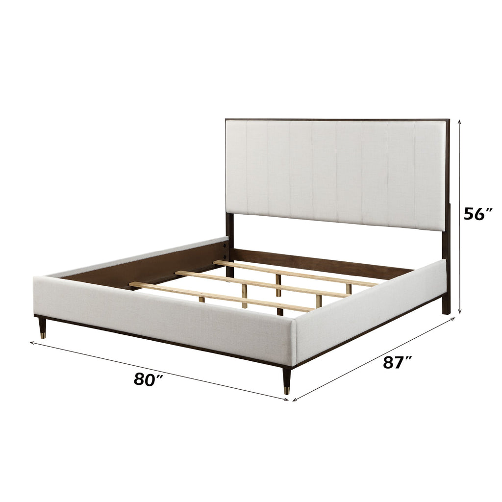 Carena 5-Piece Bedroom Set (E.King, Dresser, Chest, Mirror, Nightstand)