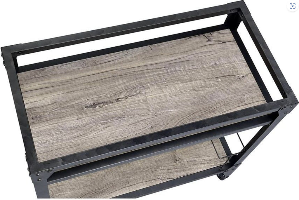 Jorgensen Rustic Kitchen Serving Cart