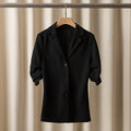 Womens Fashionable Versatile Waist-cinching Blazer