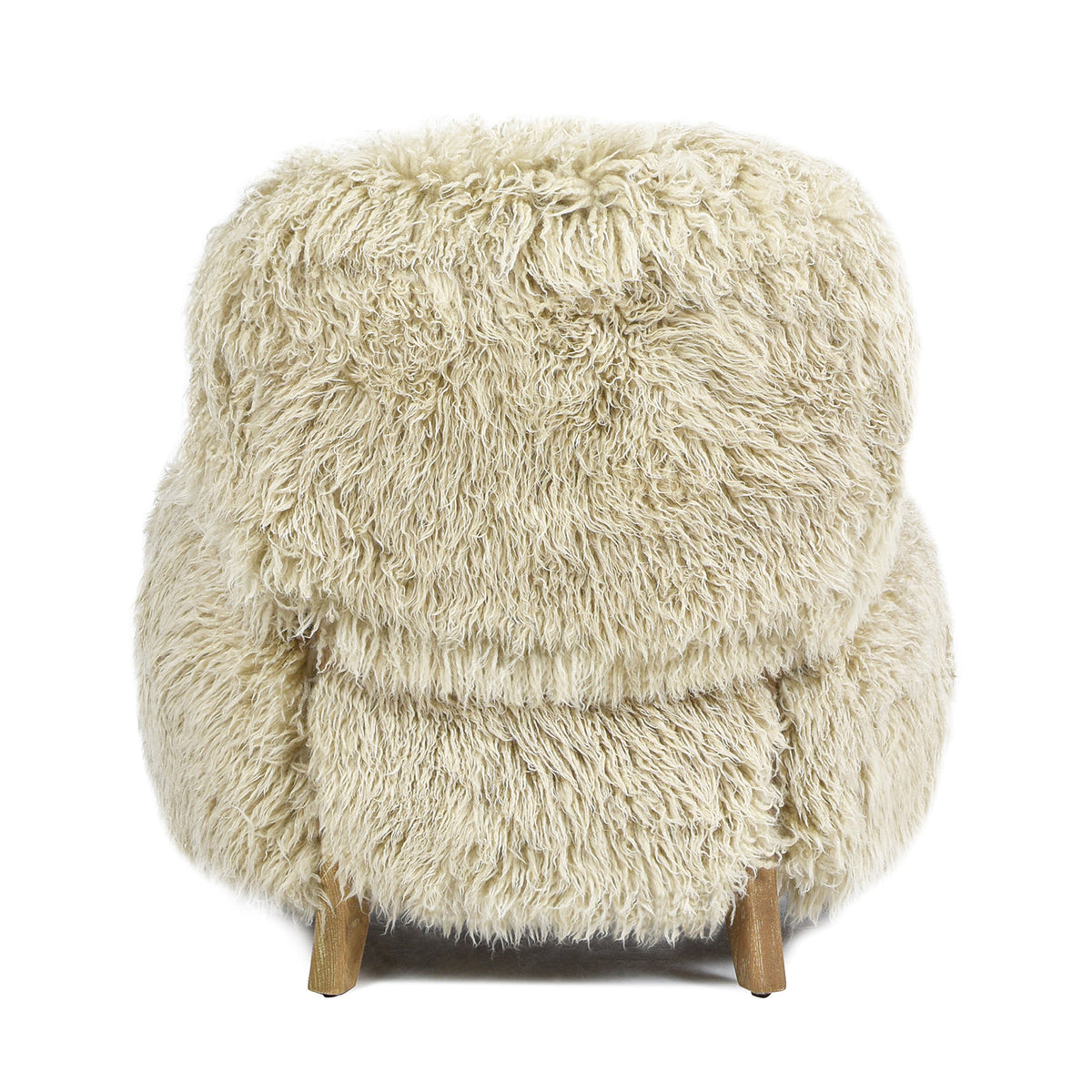 Enchante 28.5" New Zealand Sheepskin Accent Arm Chair