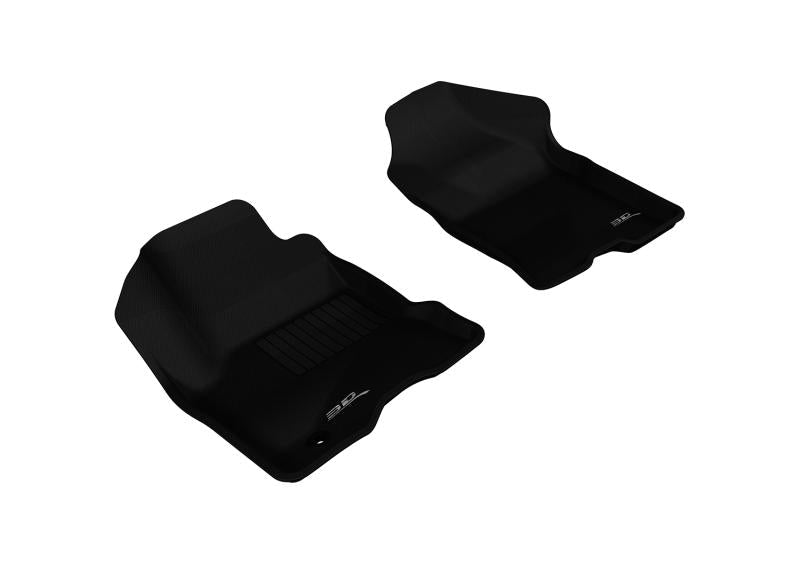 3D MAXpider 2008-2011 Ford Focus Kagu 1st Row Floormat - Black L1FR01611509