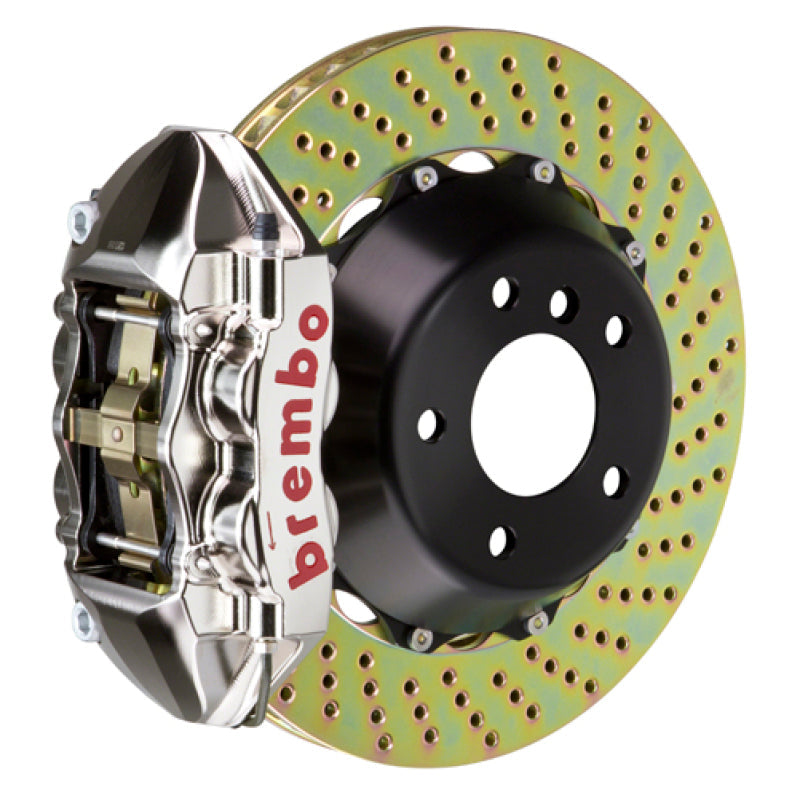 Brembo 16-21 Land Cruiser Rear GTR BBK 4 Piston Billet 380x28 2pc Rotor Drilled- Nickel 2P1.9051AR