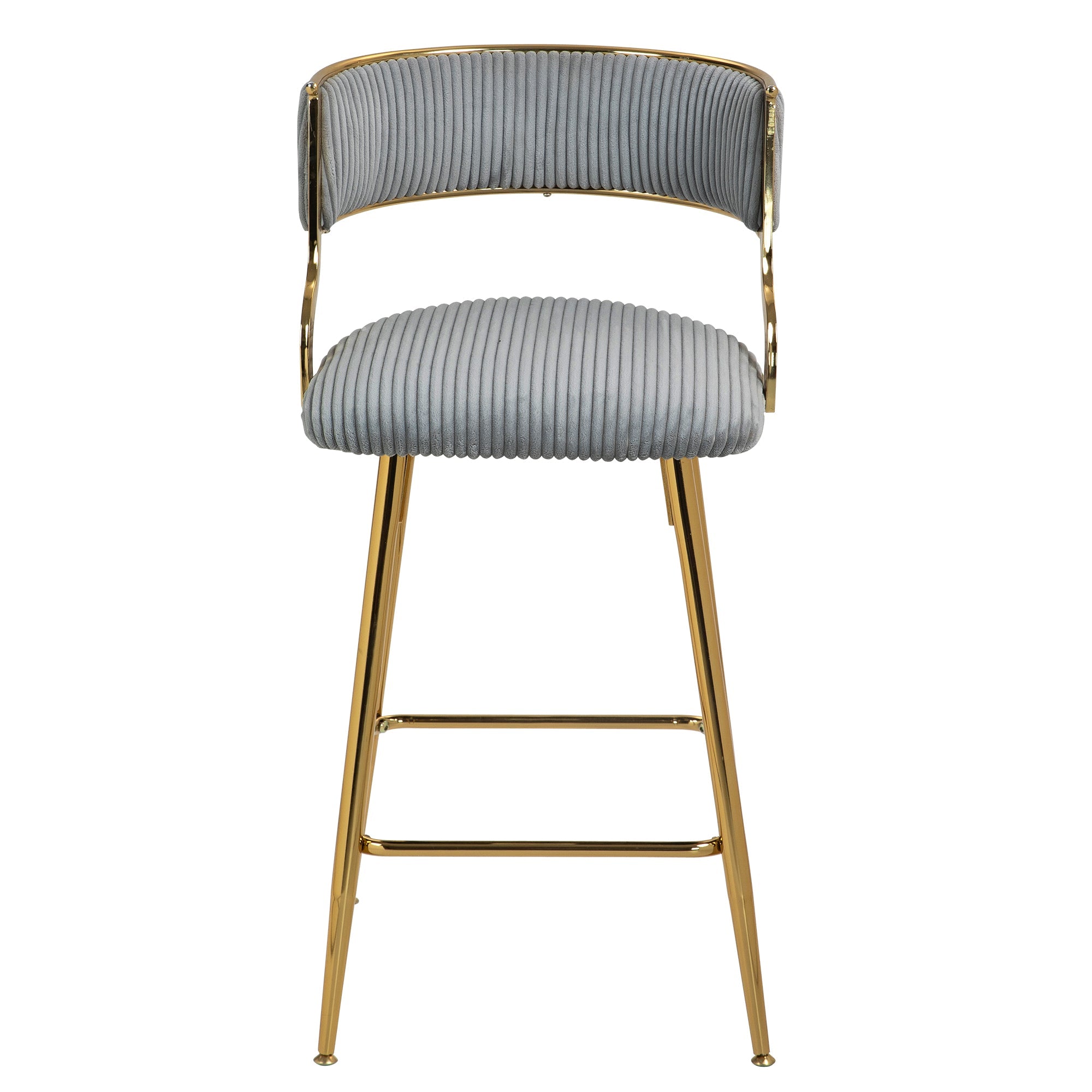 Set of 2, 26'' Counter Height Bar Stools - Grey