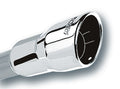 Borla 3in Inlet 4.25in Round Rolled Angle Cut x 4in Long Universal Exhaust Tips 20251