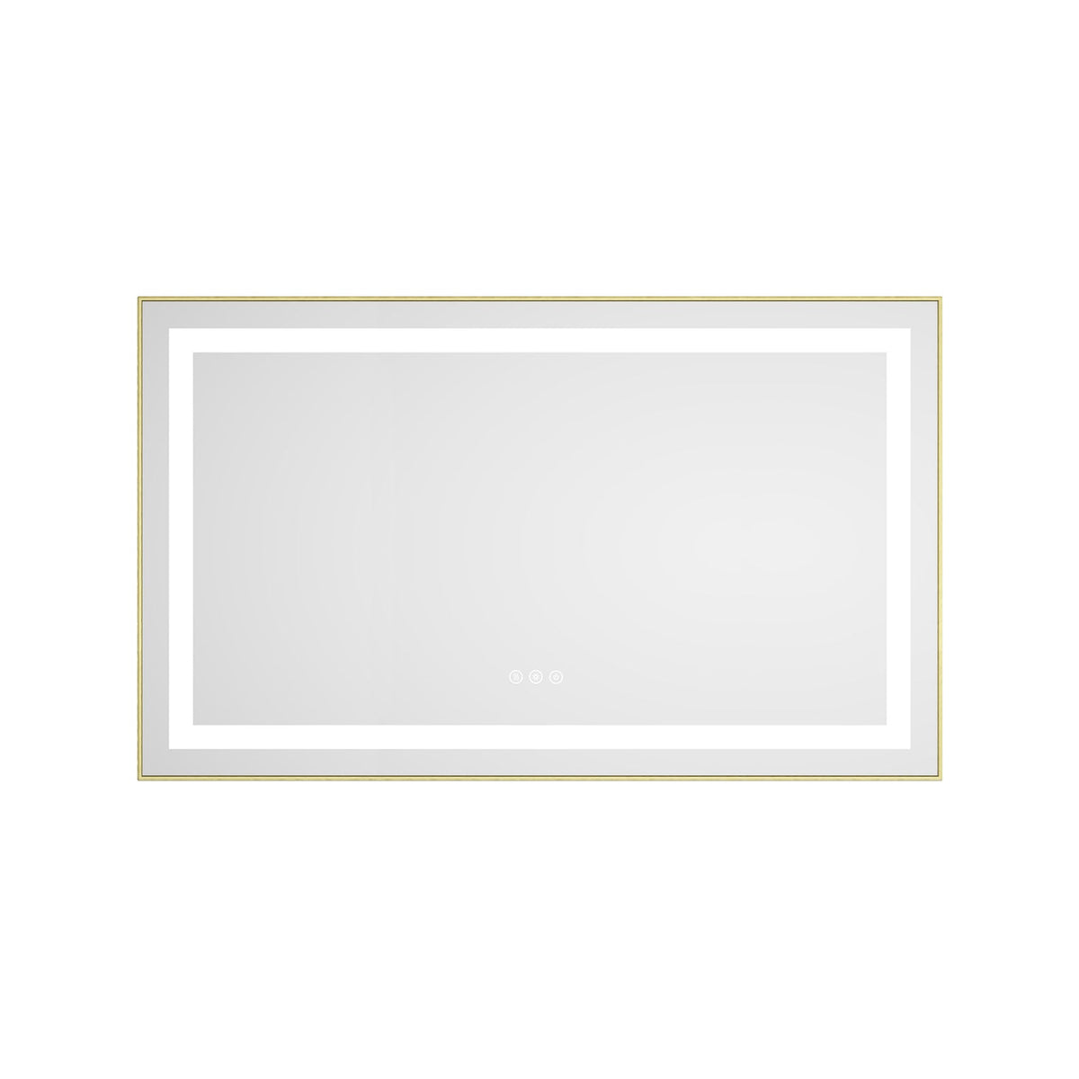 40 x 24 Inch LED Bathroom Mirror with Front and Backlight