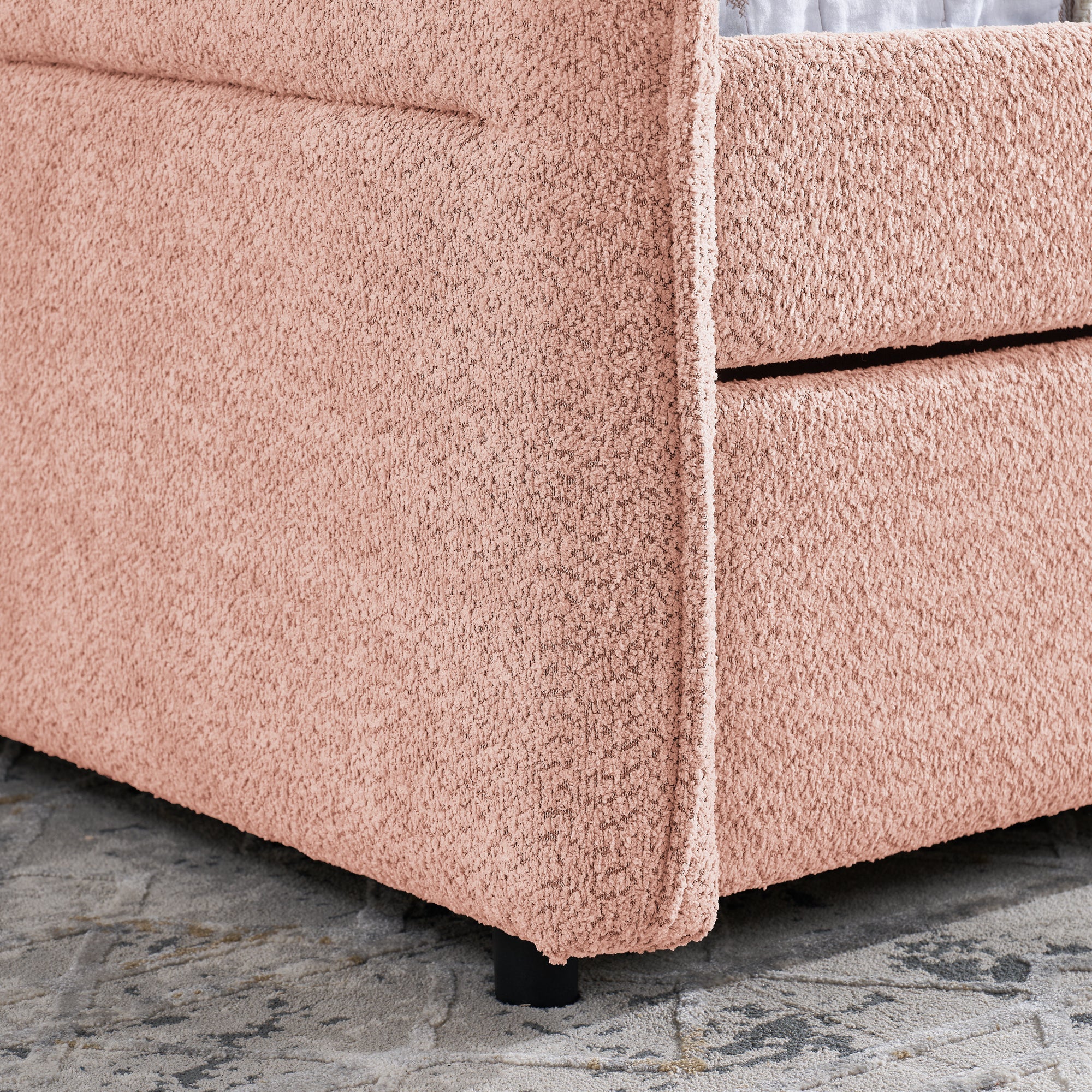 Full Size Daybed with Twin Size Pop-up Trundle Upholstered Tufted Sofa Bed