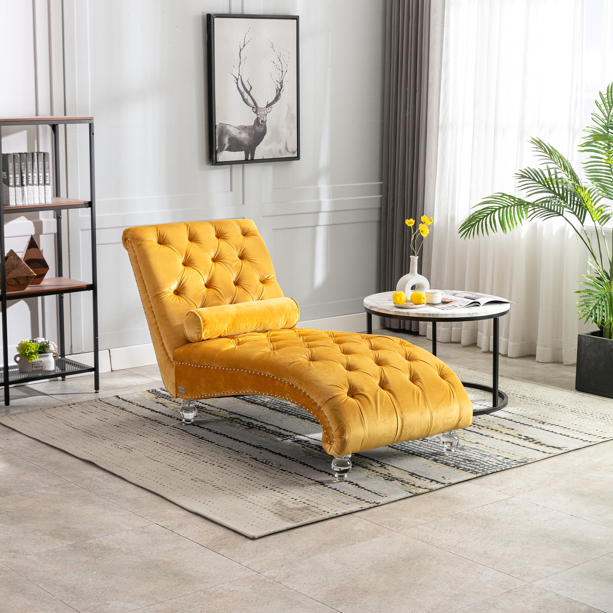 Velvet Chaise Lounge Indoor