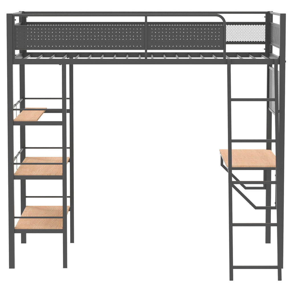 William Matte Twin Loft Bed
