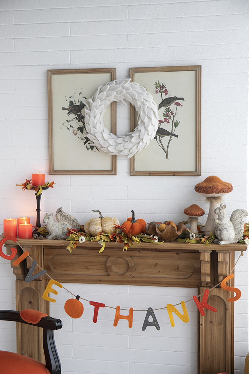 Set of 2, 68" Length Colorful Give Thanks Banner