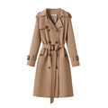Sophisticated Mid-length Trench Coat For Women
