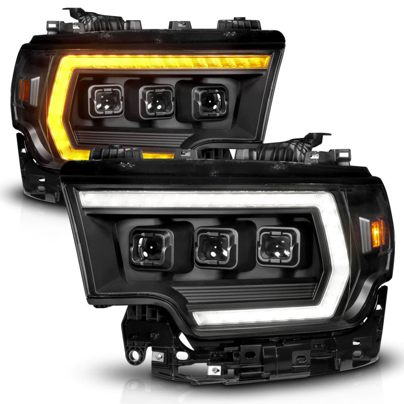 ANZO 19-24 RAM 2500/3500 Z-Series Full LED Proj Headlights DRL/Init/SeqSig - Pass. Side ONLY 111601X-R