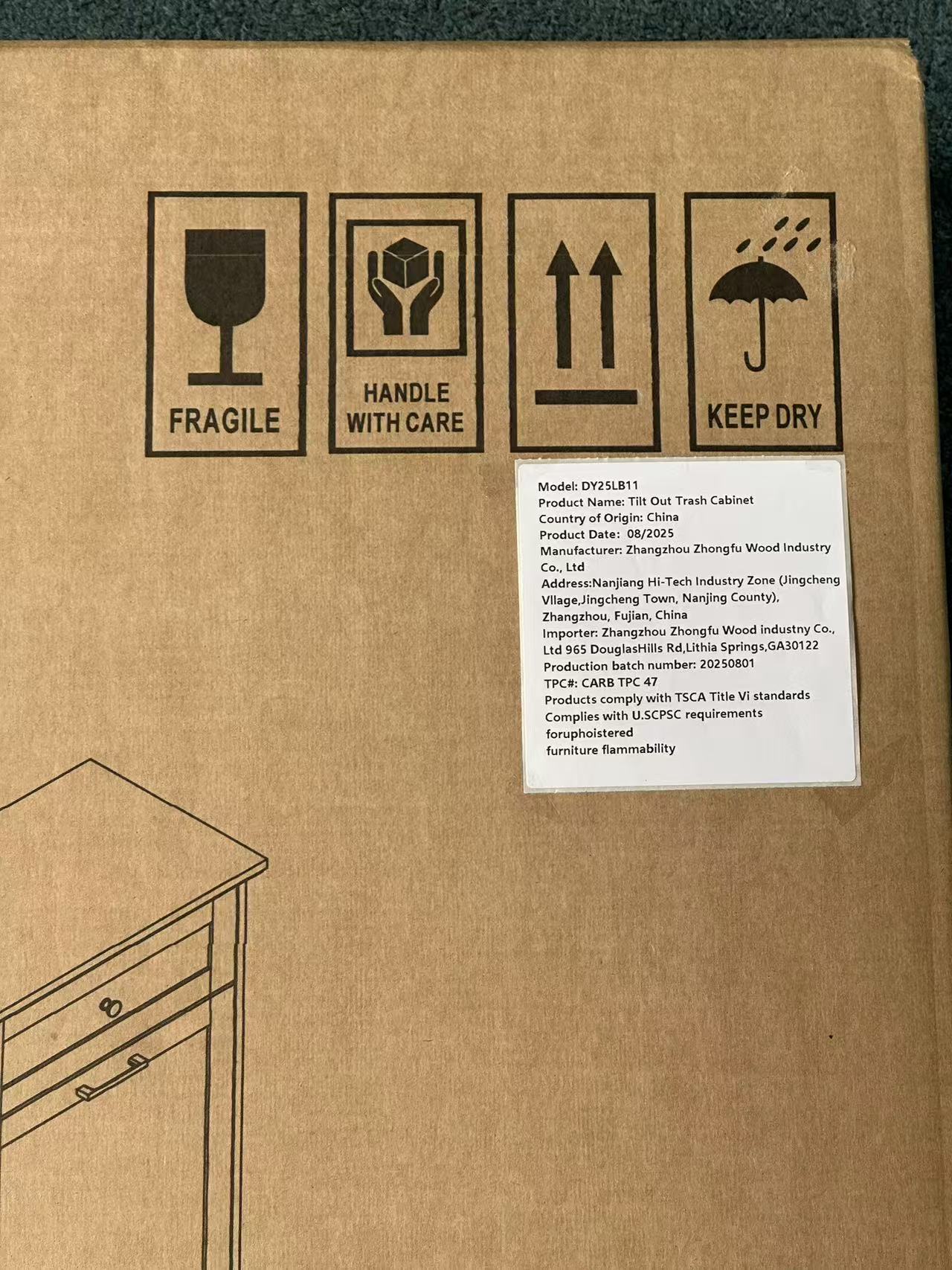10 Gallon Tilt Out Trash Cabinet