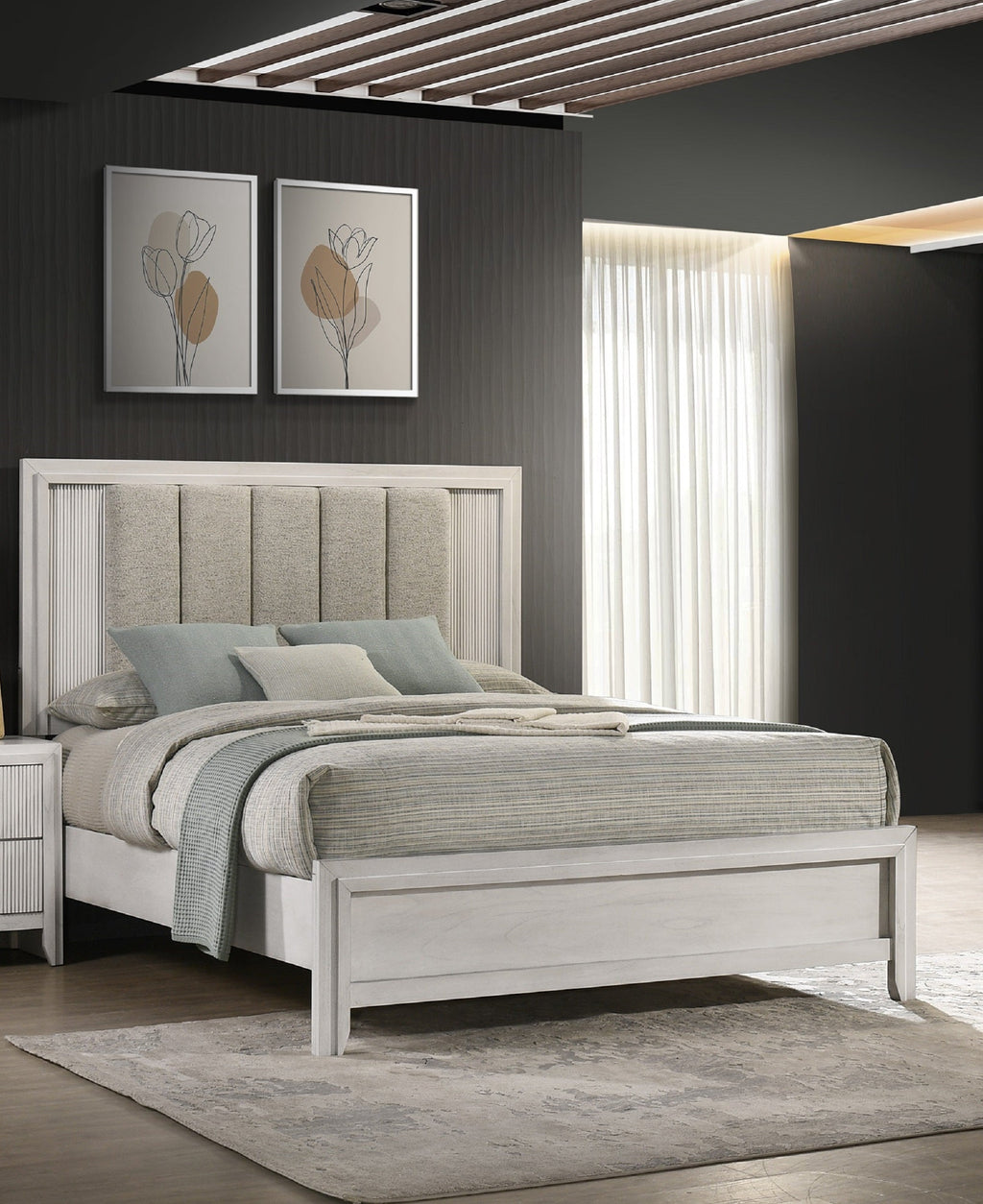 1pc King Size Bed Mist