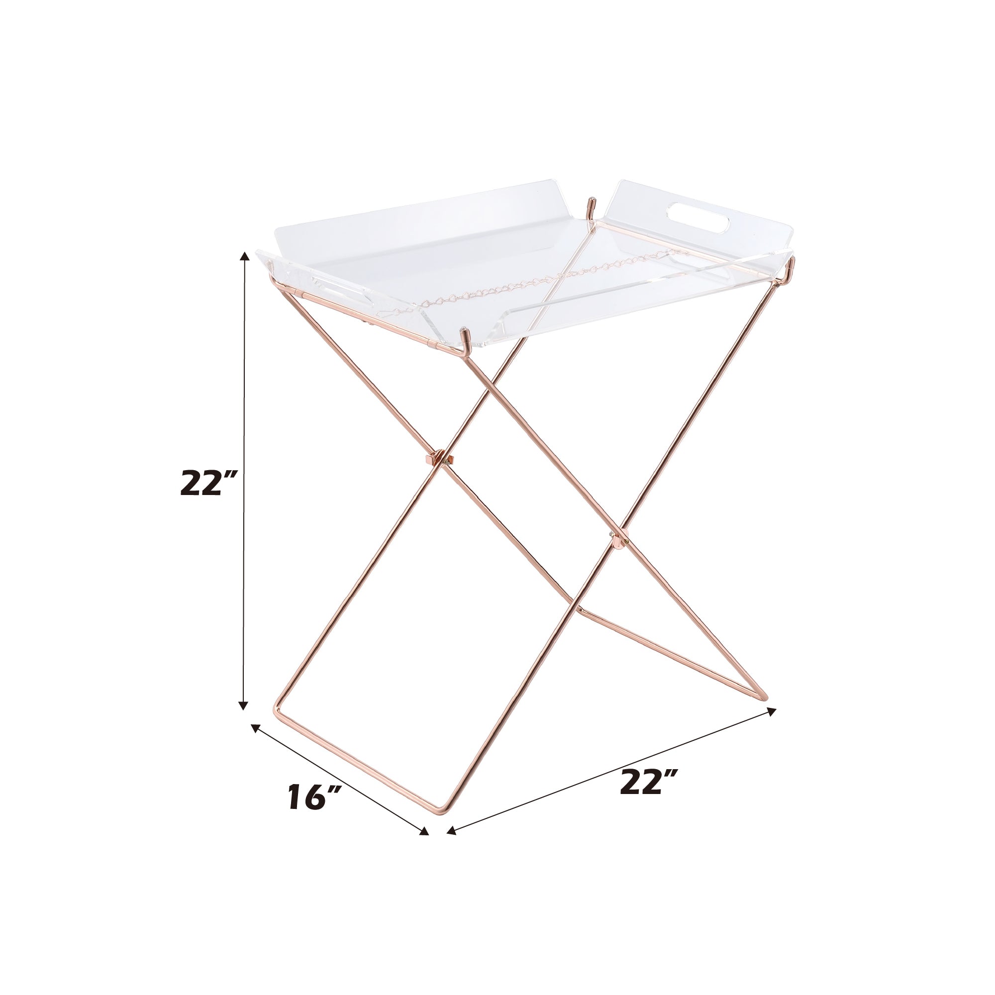 Cercie Clear Acrylic Tray Table