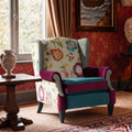 Anya Boho Chic Wingback Accent Arm Chair
