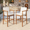 Outdoor Counter Height Bar Stools Chair Set of 2