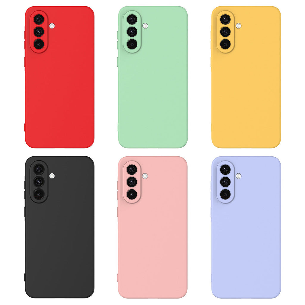 Solid-color Minimalist Soft Liquid Silicone Case