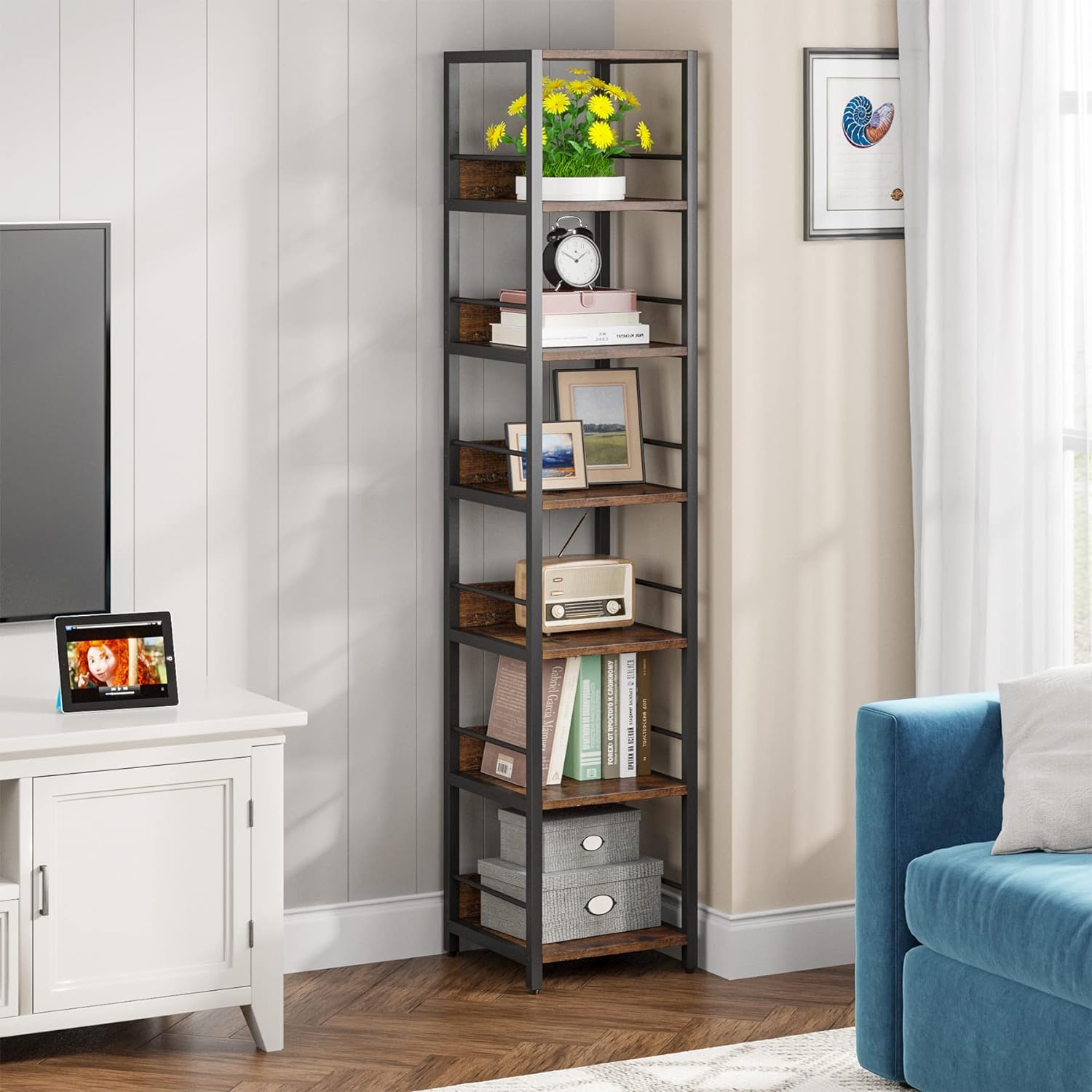 74.80" Tall 6-Tier Corner Shelf