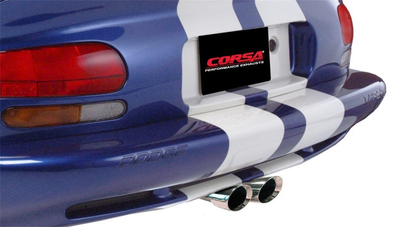 Corsa 96-02 Dodge Viper GTS 8.0L V10 Polished Sport Cat-Back Exhaust w/ 2.5in Inlet 14122