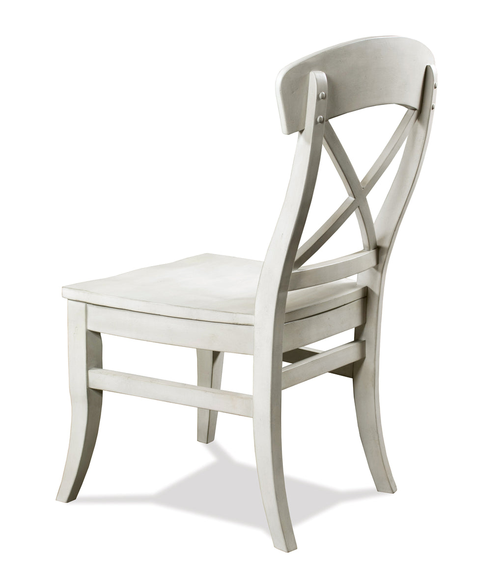 Harola Cross-back Dining Side Chairs in Set of 2, Smoky