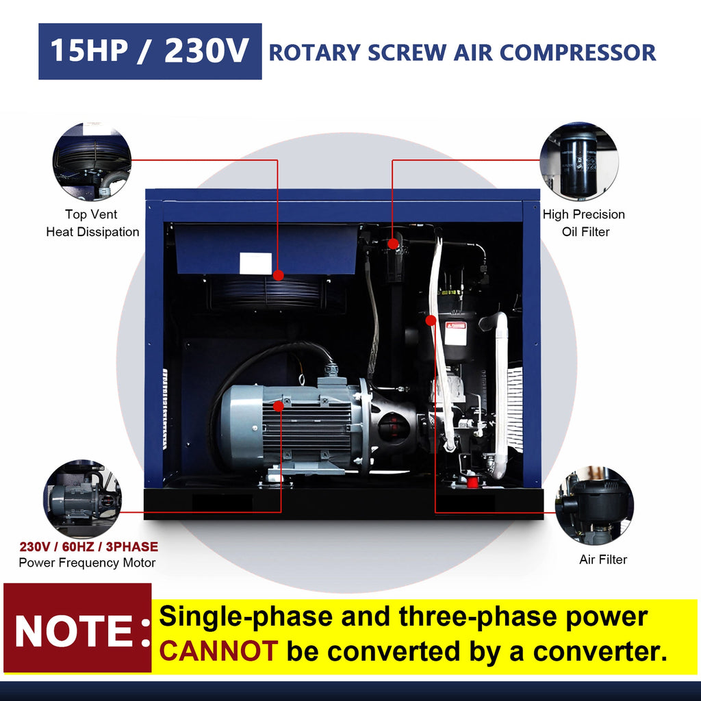 15HP Rotary Screw Air Compressor