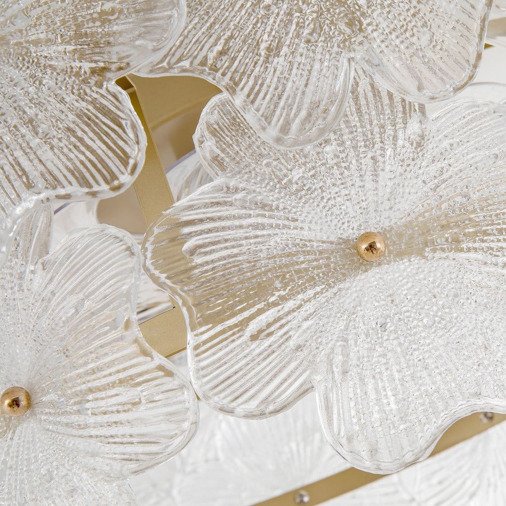 19-Inch Floral Glass Ceiling Fan