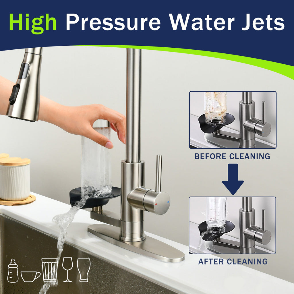 3-in-1 Kitchen Faucet with LED Temperature Display