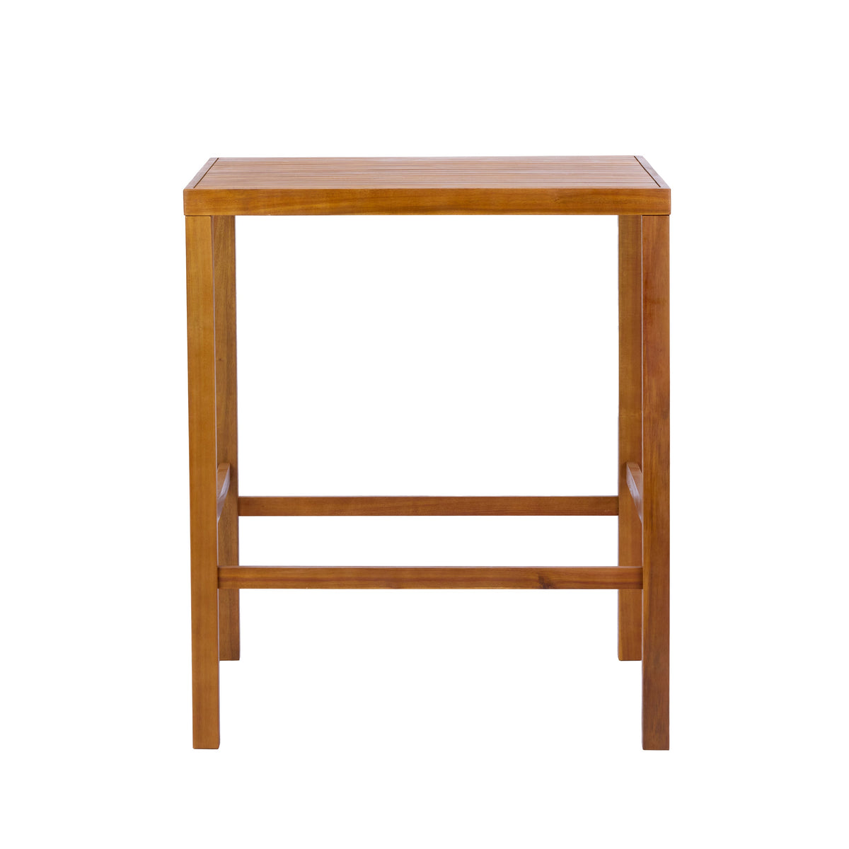 41 Inch Height Teak Finish Acacia Solid Wood Outdoor Dining Table