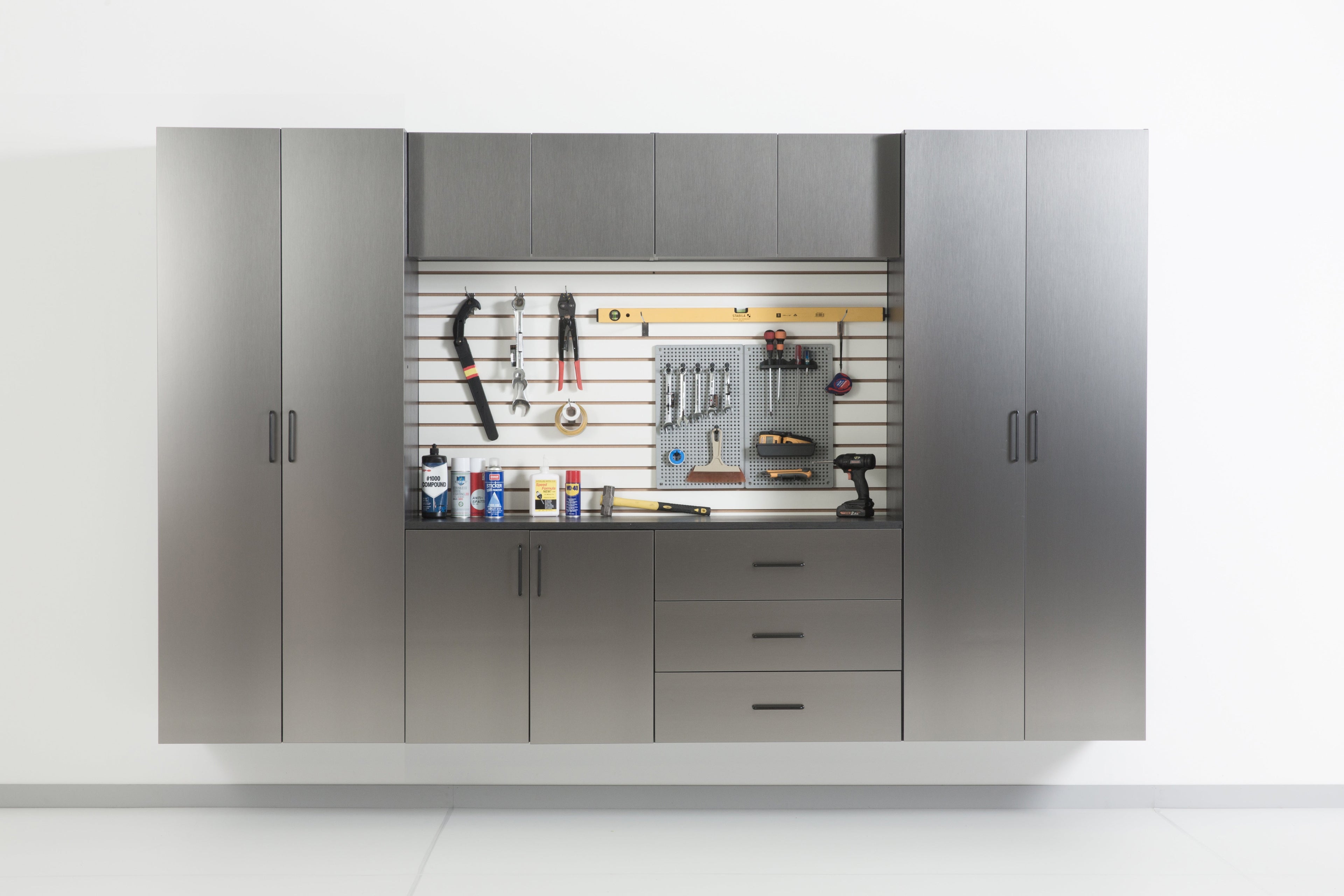 Astro Series 32 in. W x 16 in. H x 16 in. D Metal Wall Storage Cabinet
