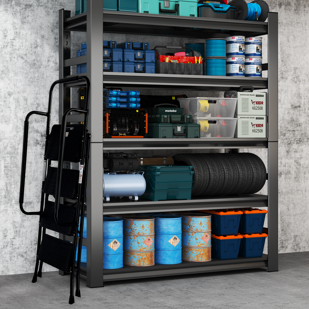 4 Step Ladder with Wide Anti-Slip Pedal