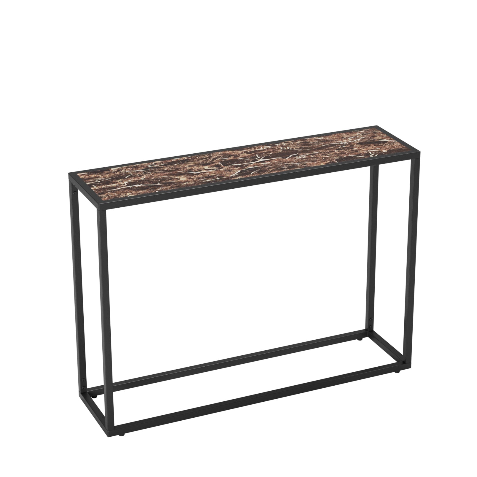 Narrow Console Table - High-End Edge Wrapped Foyer Table
