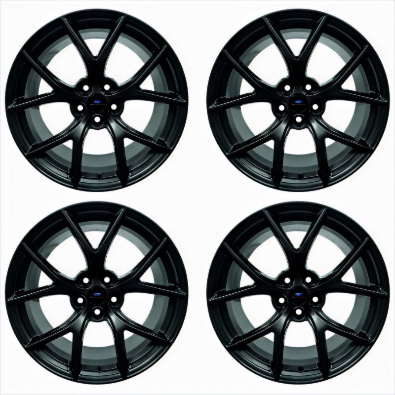 Ford Racing 15-20 Mustang19x9.5in & 19x10in Wheel Kit w/TPMS - Matte Black M-1007K-DC19MB