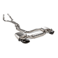 Akrapovic 2020 Audi RS6 Avant (C8) Evolution Line Cat Back (Titanium) (Req Link Pipe Set) S-AU/TI/15H