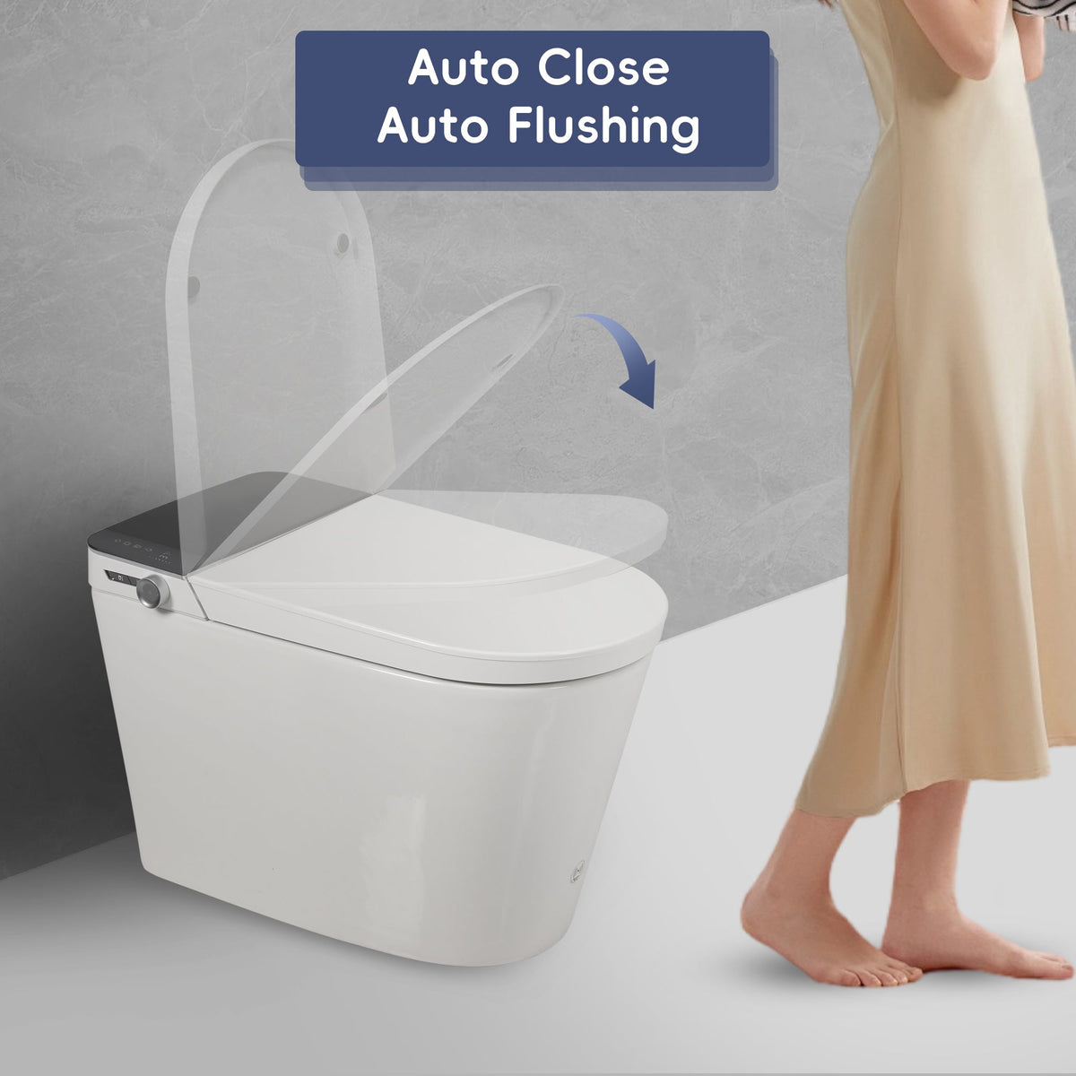 Tankless Smart Toilet With Bidet Built In
