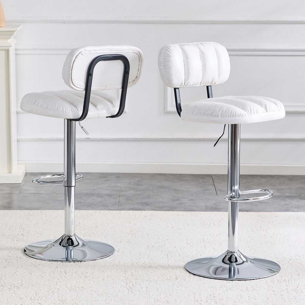Set of 2 Adjustable Height Bar Stools