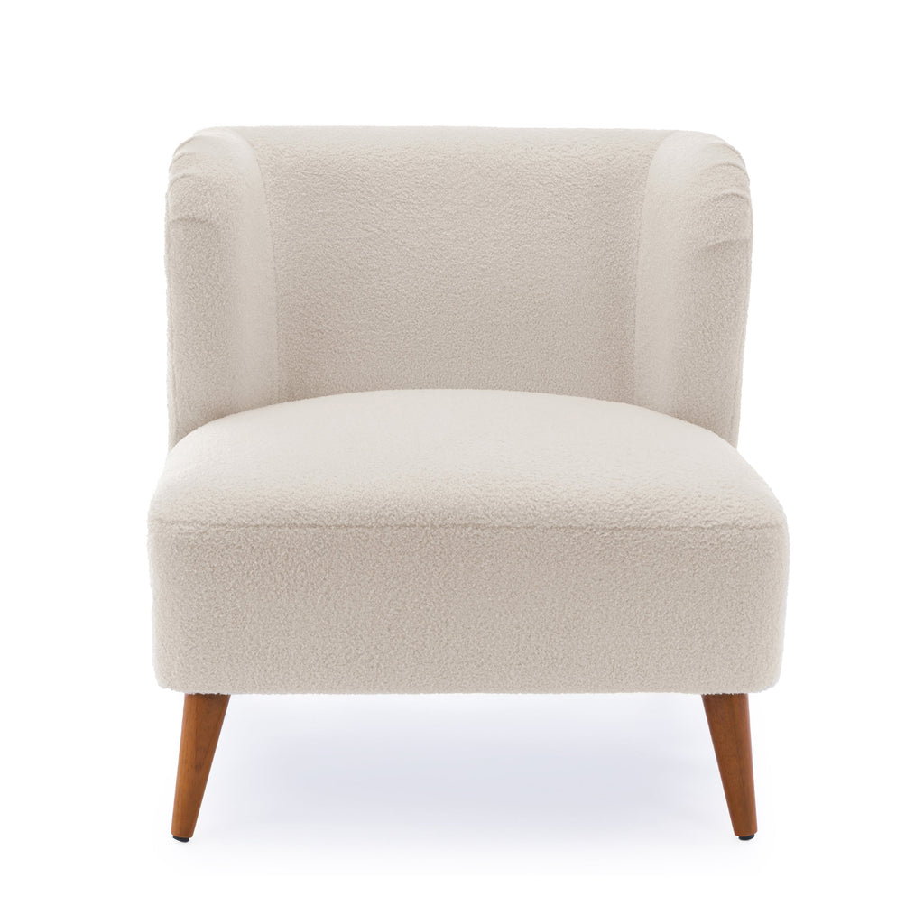 Veda Boucle Accent Chair - Milky