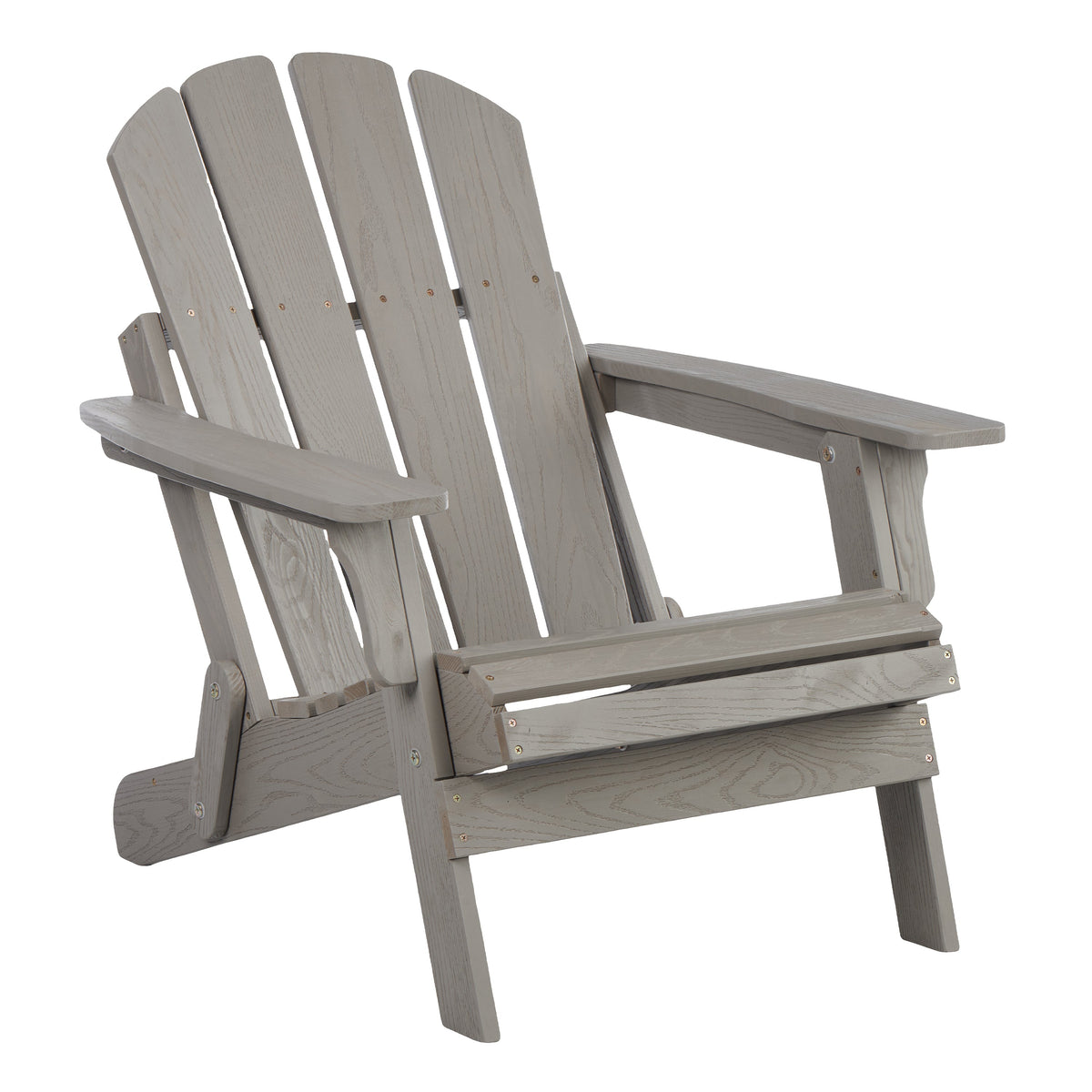 Oversize Embossed Wooden Outdoor Folding Adirondack Chair