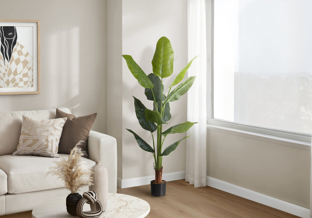 59" Tall Indoor Strelitzia Tree - Artificial Plant