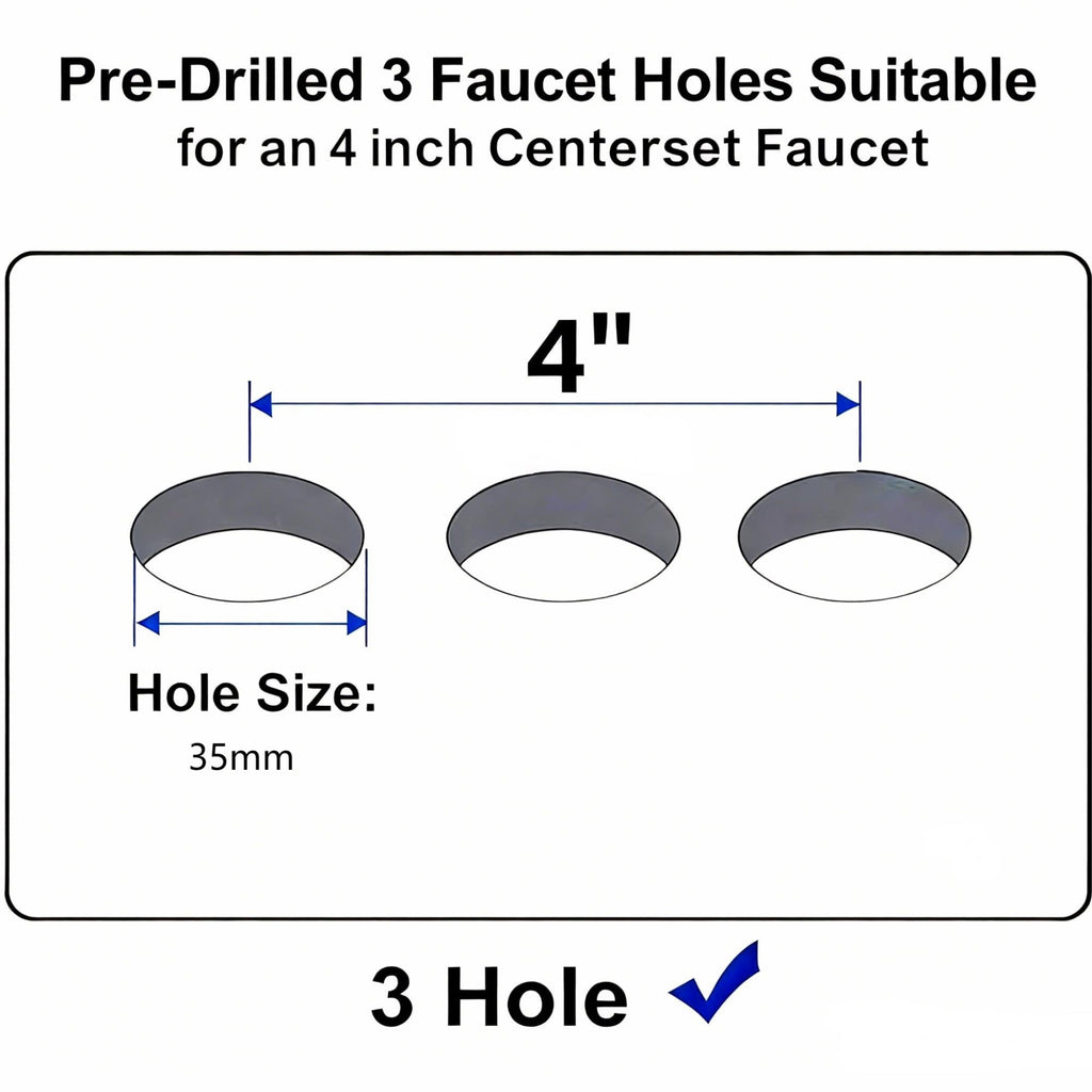 20.3 Inch Drop In Bathroom Sink