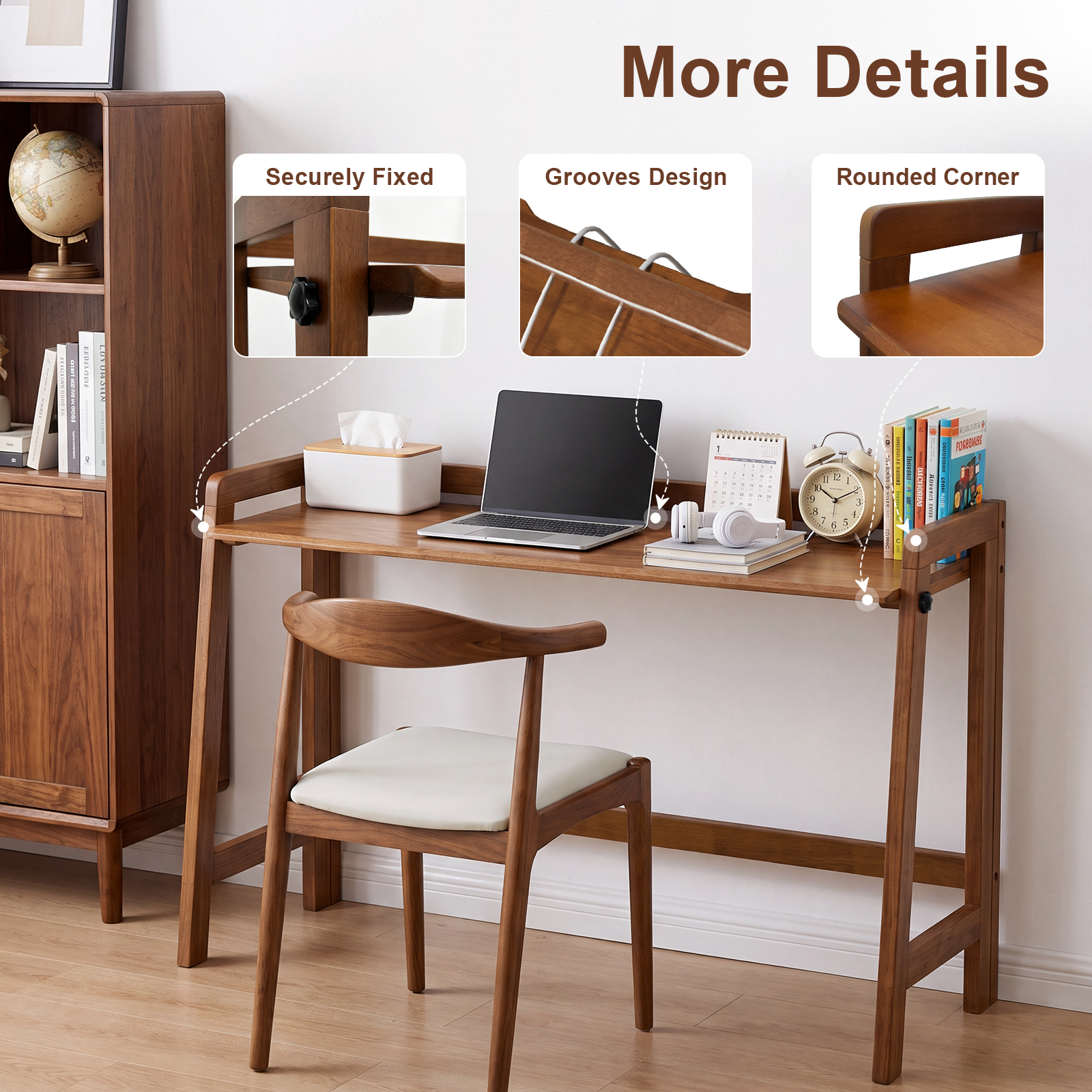 Solid Wood Folding Desk