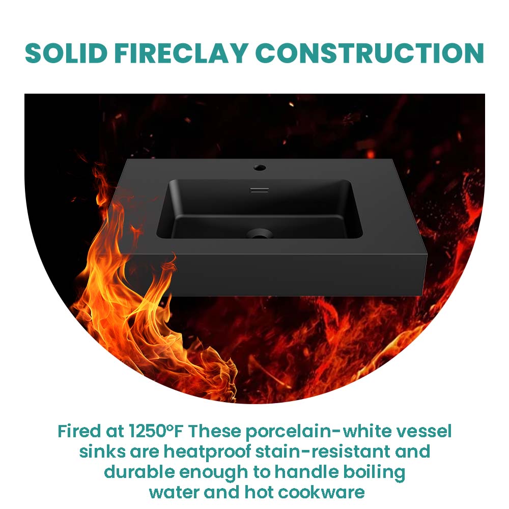 Matte Black Integrated Solid Surface Basin