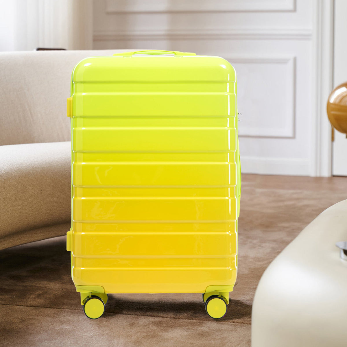 3-Piece Gradient Color Spinner Wheel Luggage Set