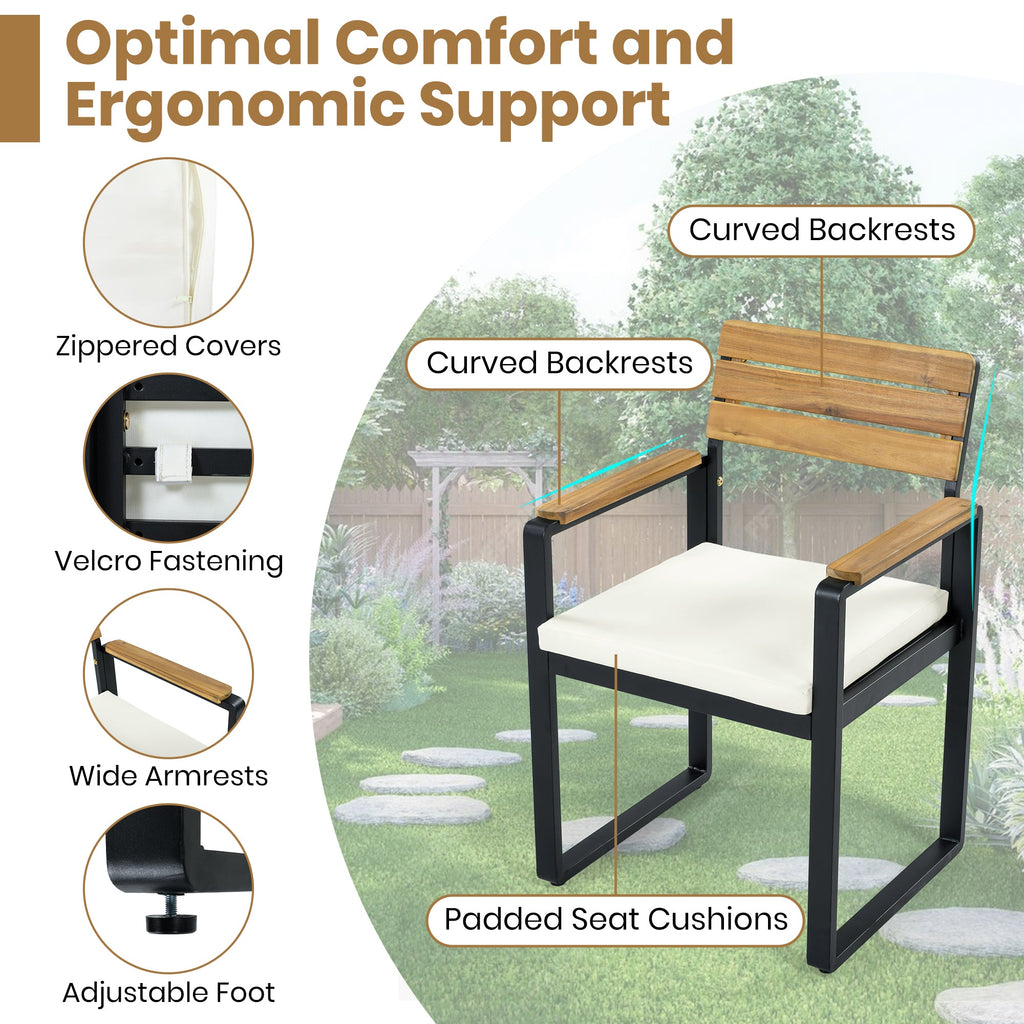 6-Piece Outdoor Dining Set - Acacia Wood