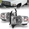 Anzo 1994-2001 Dodge Ram Crystal Headlights Chrome w/ LED