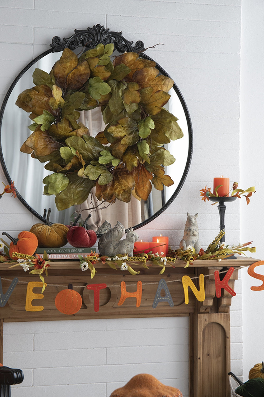Set of 2, 68" Length Colorful Give Thanks Banner
