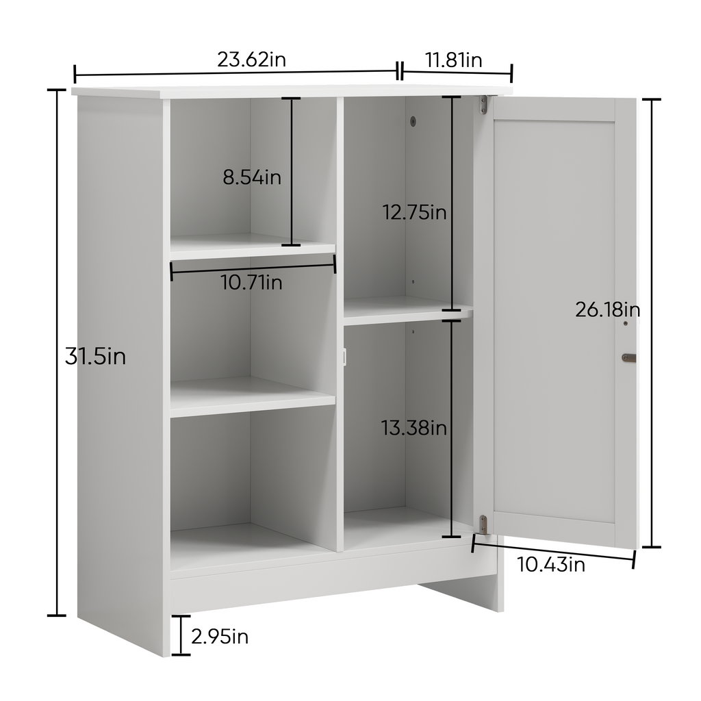 Bathroom Cabinet with Adjustable Shelves