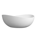 63" Premium Solid Surface Deep Soaking Bathtub