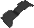 3D MAXpider 2019-2020 Ford Ranger Supercrew Kagu 2nd Row Floormats - Black L1FR05021509